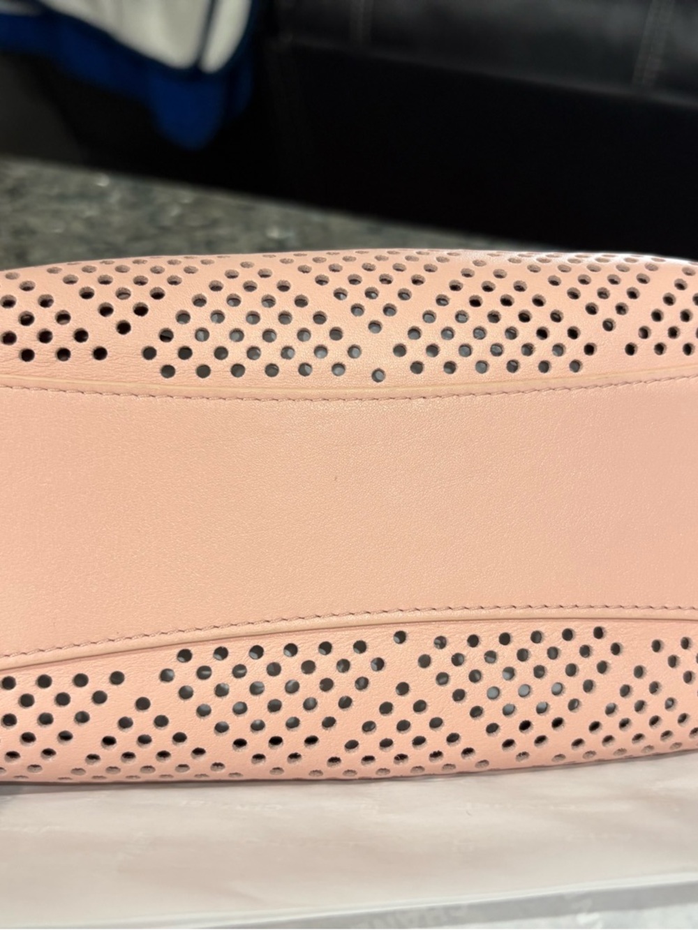 CHANEL Light Pink Perforated Leather 25 Mini Bag with Gold Hardware - Picture 6 of 11